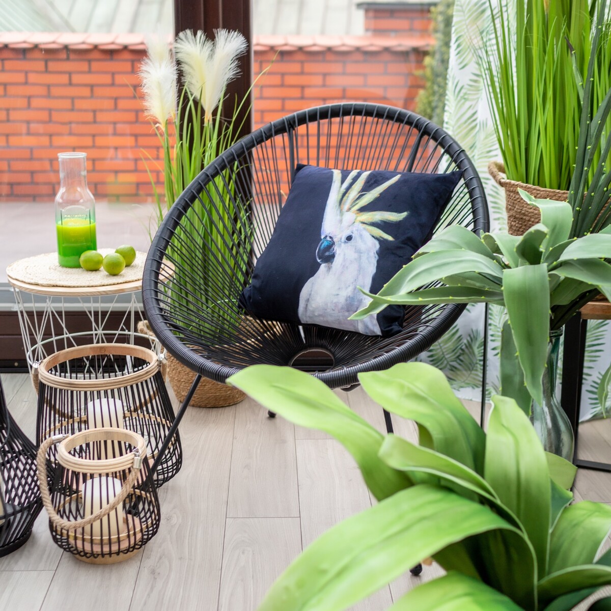 Garden chair ACAPULCO black 93x73x85 cm (3)