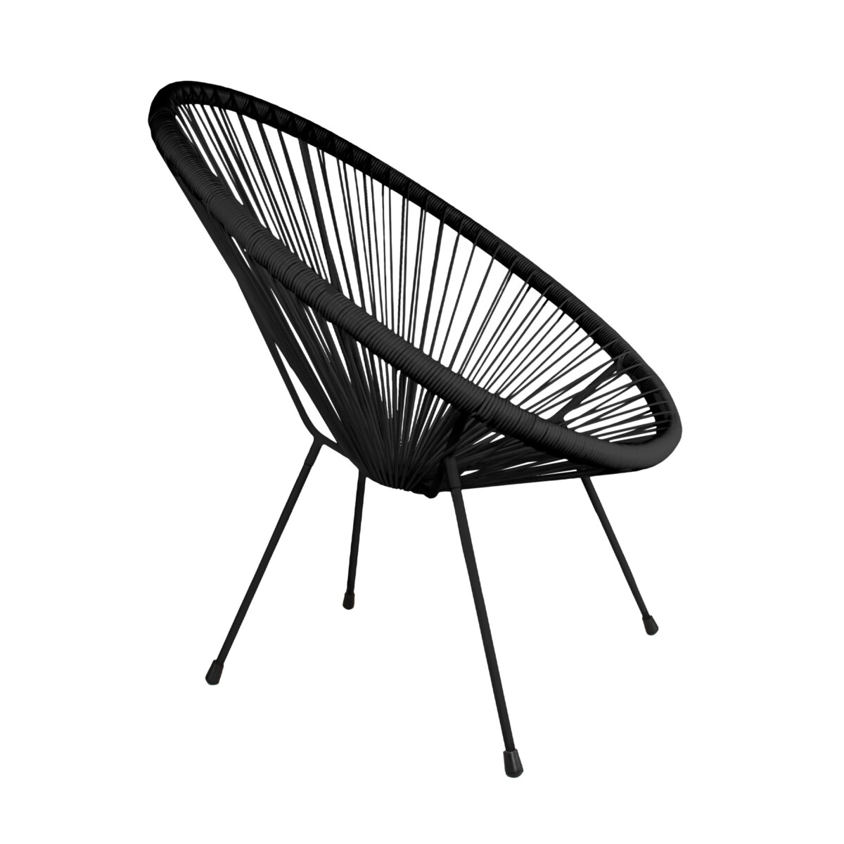 Garden chair ACAPULCO black 93x73x85 cm (5)