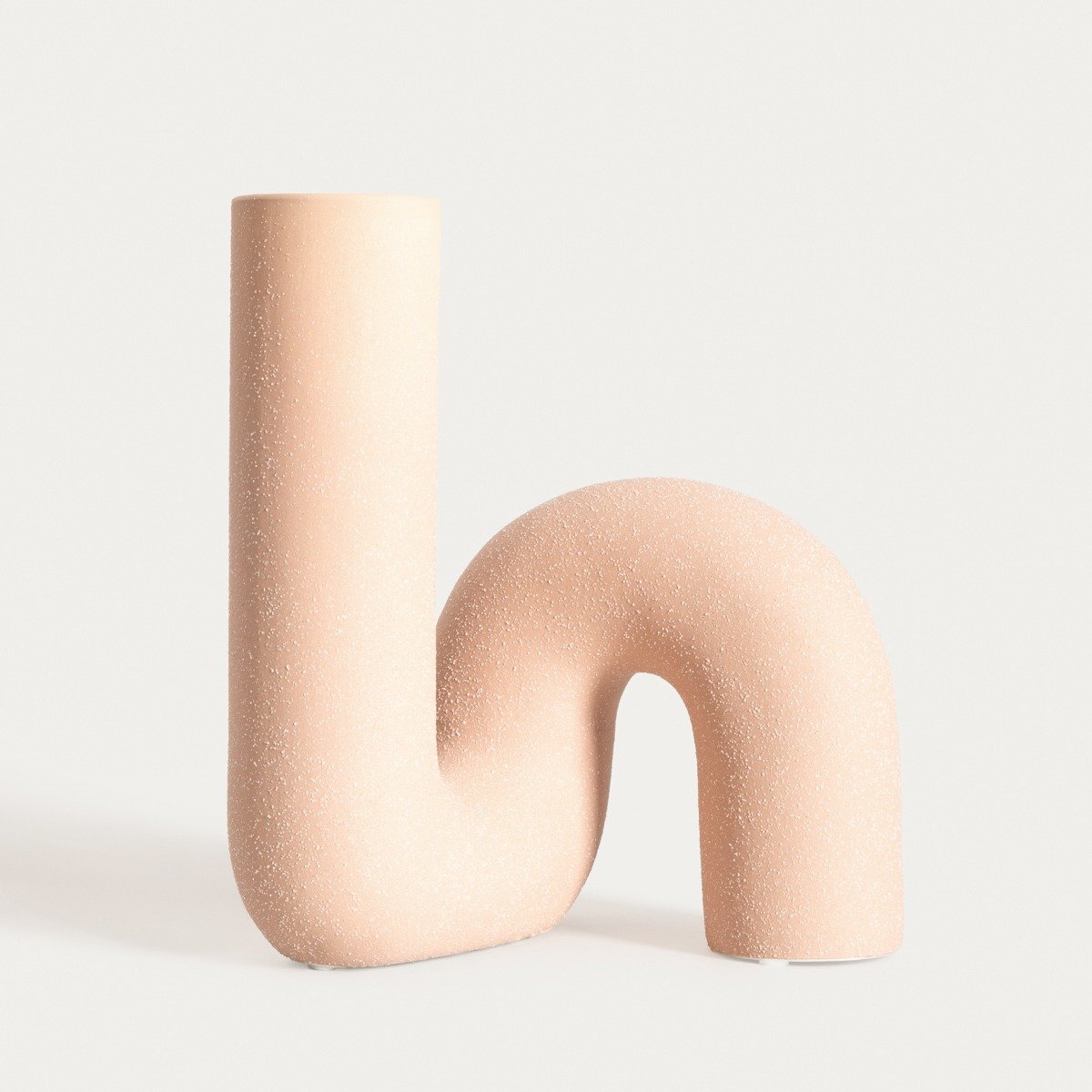 Vase _ TWIST _ ceramic twisted beige _ 13x17 cm _ 752605